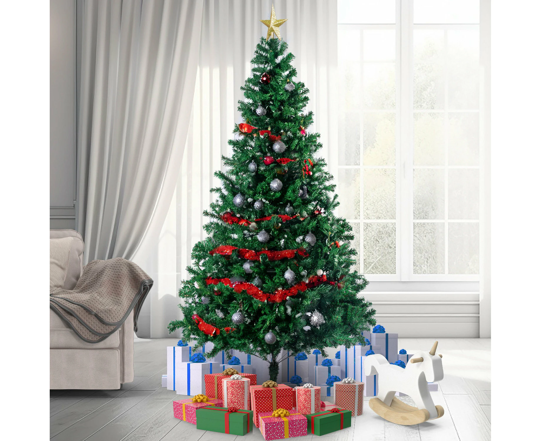 Christabelle Green Artificial Christmas Tree 2.4m - 1500 Tips