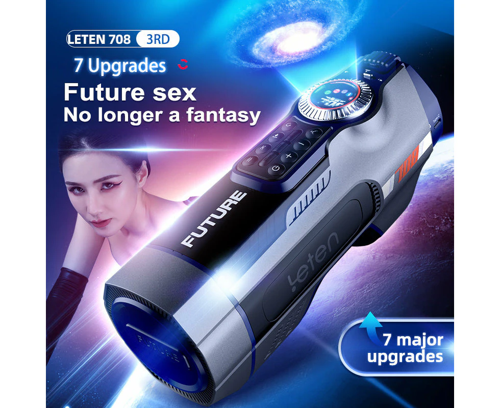 LETEN Future 708 III Bluetooth Male Masturbator - Auto Telescopic & Heating & Moan & Suction