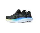 Mens Asics Gel-Nimbus 25 Black/Glow Yellow Athletic Running Shoes - Black/Glow Yellow