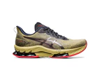 Mens Asics Gel-Kinsei Blast Le 2 Olive Oil/Electric Red Athletic Running Shoes - Olive Oil/Electric Red