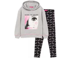 Barbie Girls Hoodie And Leggings Set (Grey/Black/White) - NS6749