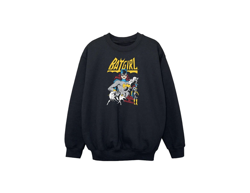 DC Comics Girls Heroine Or Villainess Batgirl Sweatshirt (Black) - BI1828