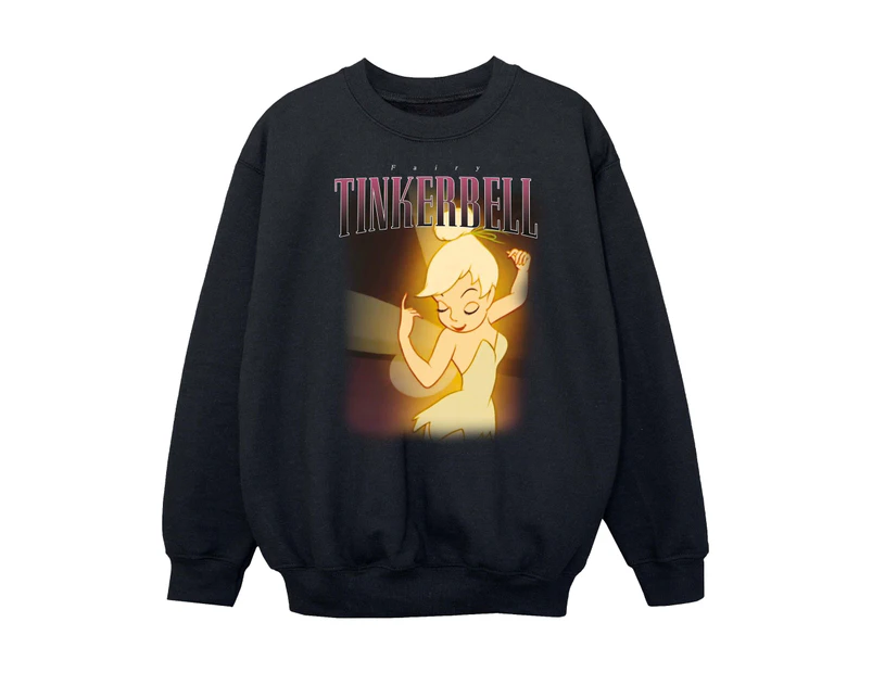 Tinkerbell Girls Montage Sweatshirt (Black) - BI2046