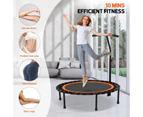 ADVWIN 50" Mini Fitness Trampoline Rebounder for Adults and Kids Indoor&Outdoor Orange