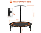 ADVWIN 50" Mini Fitness Trampoline Rebounder for Adults and Kids Indoor&Outdoor Orange