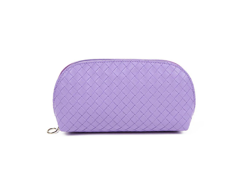 Bestier PU Makeup Bags Waterproof Makeup Pouch Women's Travel Toiletry Bag Accessories Organizer-Purple