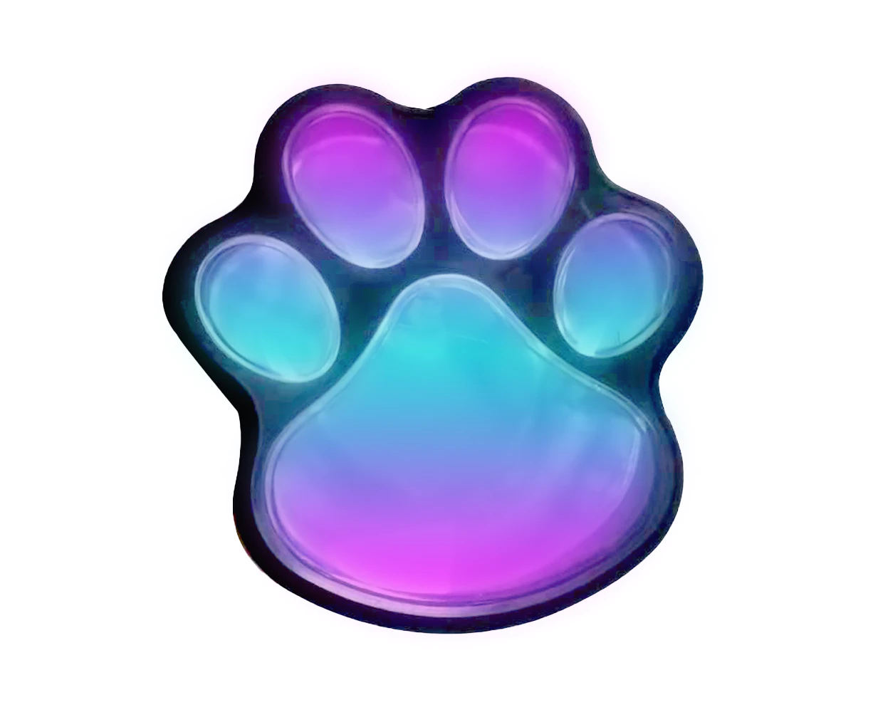 Solar Lights Paw Lights (Set of 4), Animal Path Paw Lights Walkway Lighting for Yards, Pet Lovers-style1-colored light