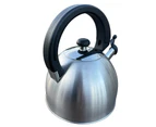 2.5L Whistling Kettle Stainless Steel Camping Tea Kitchen Stove Top Camping
