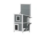 i.Pet Cat House Outdoor Shelter 56cm x 52cm x 82cm Rabbit Hutch Wooden Condo Small Dog Pet Enclosure