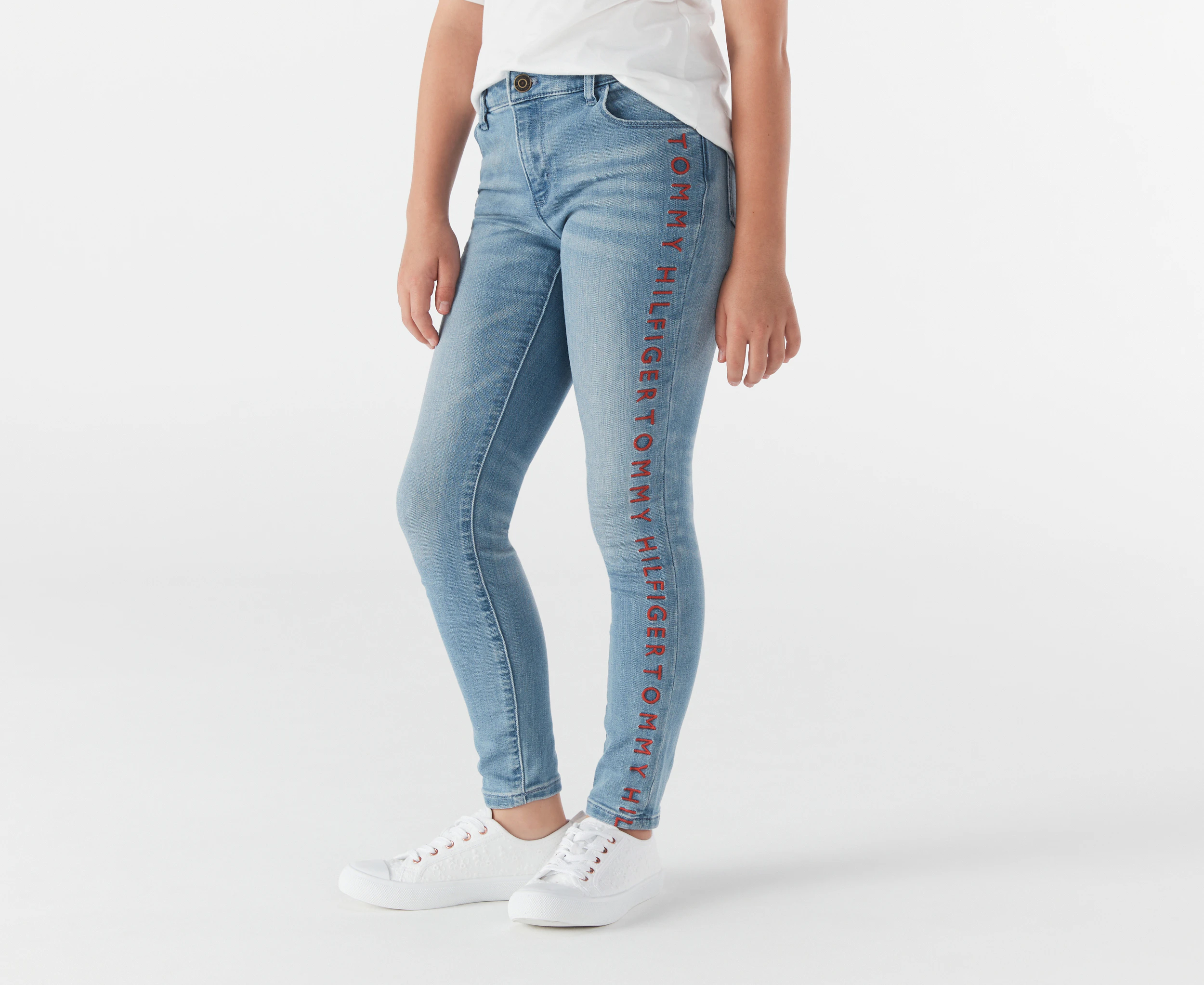 Tommy Hilfiger Girls' Alexa Skinny Jeans - Light Wash