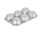 72 x FOIL MUFFIN PAN Aluminium Cupcake Trays 6 Muffin Capacity Disposable Baking