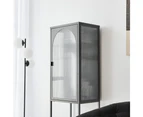 Cooper & Co. Eve 160cm Modern Metal Tall Cabinet Black