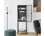 Cooper & Co. Eve 160cm Modern Metal Tall Cabinet Black