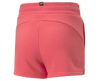 Puma Girls' Essentials+ Shorts - Salmon