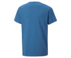 Puma Youth Boys' Mass Merchants Tee / T-Shirt / Tshirt - Lake Blue