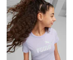 Puma Youth Girls' Essentials+ Nova Shine Logo Tee / T-Shirt / Tshirt - Vivid Violet