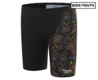 Speedo Boys' Skull V-Cut Jammers - Black/Multi