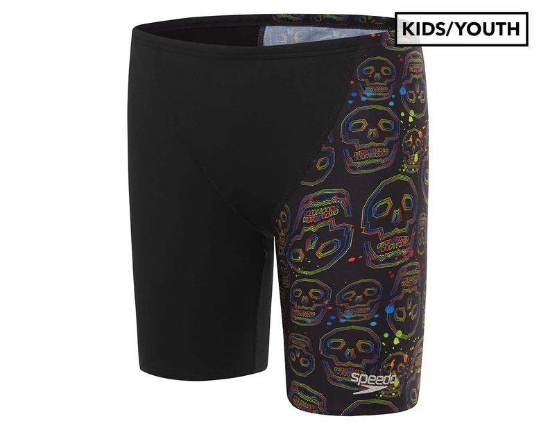 Speedo Boys' Skull V-Cut Jammers - Black/Multi