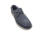 Woodlands Barney Mens Shoes Casual Boat Shoe style Denim Look Lace Up Light - Blue Denim