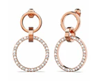 Orbit of Elegance Earrings Embellished with SWAROVSKI Crystal in Rose Gold