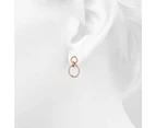 Orbit of Elegance Earrings Embellished with SWAROVSKI Crystal in Rose Gold