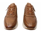 Tamaris Bessie Womens Comfortable Leather Lace Up Casual Shoes - Cognac