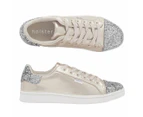 holster Fashion - Stardust - Champagne - Comfort Vegan Lace-up Glitter Sneaker