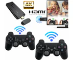 4K HDMI Output Retro Game Console Plug and Play Video Game Stick Built in 7000+ Games,8 Classic Emulators, with Dual 2.4G Wireless Controllers