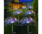6 Pack 180 LED Waterproof Firework lamp, Fairy Fireworks Light for Christmas Yard Patio Party Decor, Sparkler Lights with Large Capacity  -Multi Color