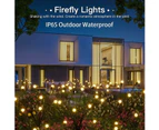 4 Pack Vibrant Solar Powered Lights Outdoor Waterproof Starburst Light for Pathway Landscape,40 LED Garden Solar Lights - Warm White