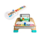 Hape Baby Colour Touch Piano Musical Instrument & Strum Along Guitar Toy  12m+