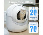 Advwin Self Cleaning Smart Cat Litter Box WiFi App Control, Anti-pinch, Automatic Odor-Removal