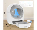 Advwin Self Cleaning Smart Cat Litter Box WiFi App Control, Anti-pinch, Automatic Odor-Removal