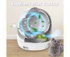 Advwin Self Cleaning Smart Cat Litter Box WiFi App Control, Anti-pinch, Automatic Odor-Removal