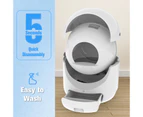 Advwin Self Cleaning Smart Cat Litter Box WiFi App Control, Anti-pinch, Automatic Odor-Removal