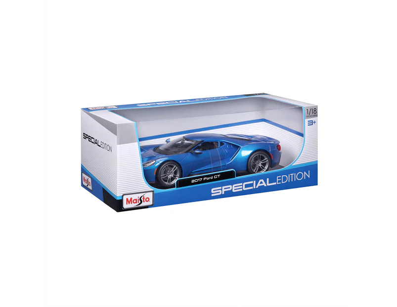 Maisto Special Edition 1:18 2017 Replica Diecast Ford GT Blue Toy Model Car 3y+