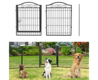 UNHO Heavier Dog Playpen Outdoor Backyard Dog Fences Exercise Pen with Door for XXL Large Pet Dogs