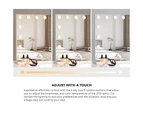 Oikiture Bluetooth Hollywood Makeup Mirrors with LED Light 58x46cm Vanity Mirror - White