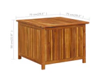 vidaXL Garden Storage Box 75x75x58 cm Solid Wood Acacia