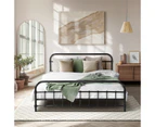 Oikiture Bed Frame Queen Size Metal Frame