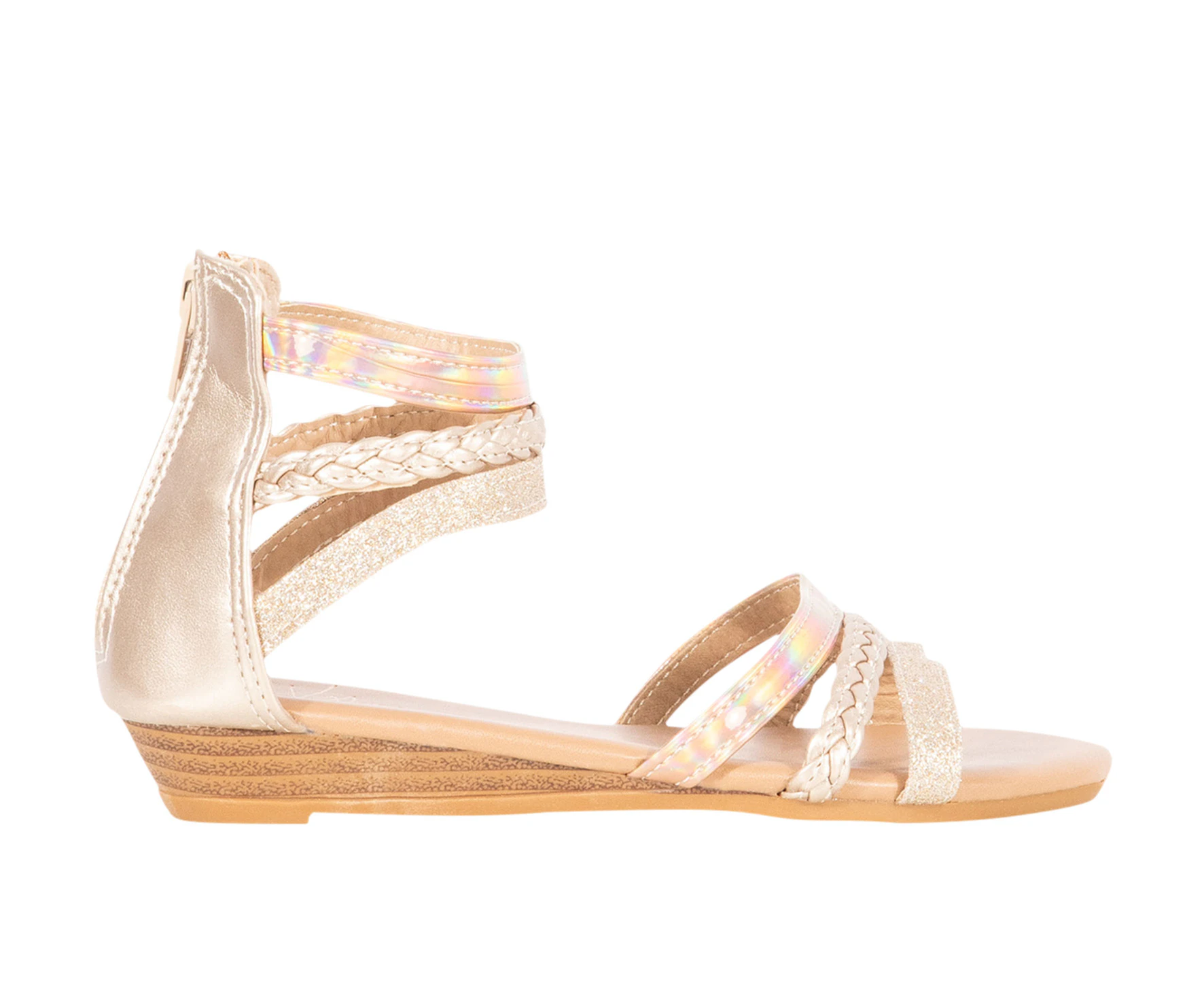 Leylani Vybe Junior Strappy Summer Sandal Girl's - RoseGold