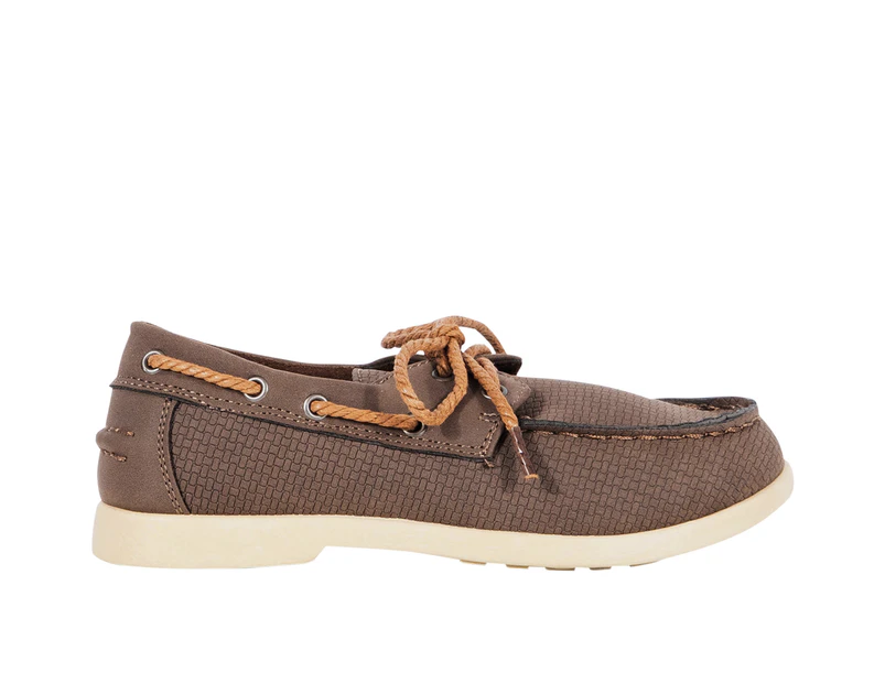 Trail Bears Slip on Casual Boat Shoe Boy's  - Tan