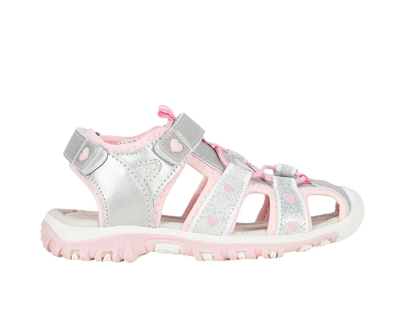 Moonlight Bears Casual Summer Sandal Girl's - Silver