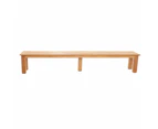 Barbados Outdoor Teak 3m Rectangle Table with 2 Bench Seats - Outdoor Teak Dining Settings -