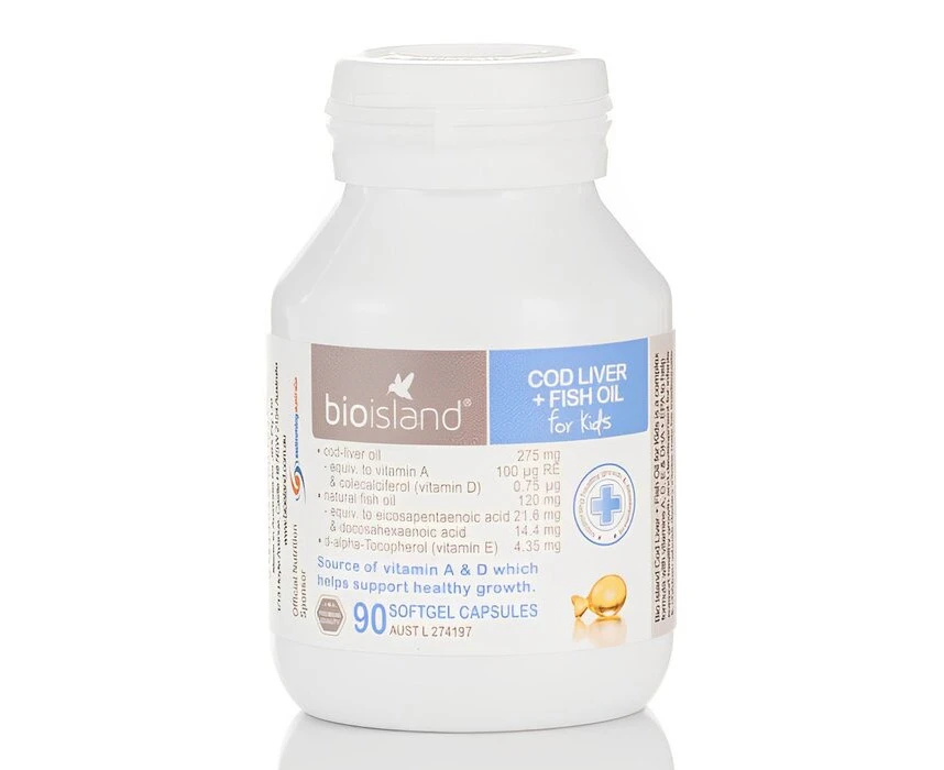 Bioisland Cod Fish Oil  90 Capsules 90pcs