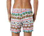 Mitch Dowd Men's Christmas Bake-Off Cotton Knit Boxers - Multi