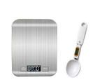 Kitchen Scale Kilogram Stainless Steel Scale with LCD Display Food Diet Balance Measuring Tool Electroales