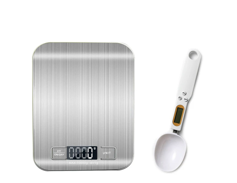 Kitchen Scale Kilogram Stainless Steel Scale with LCD Display Food Diet Balance Measuring Tool Electroales