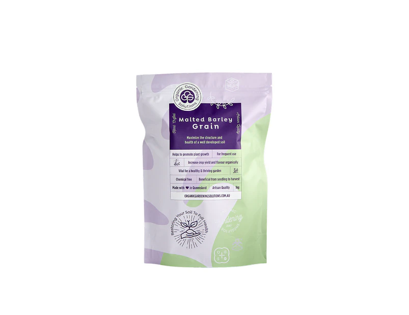 Organic Gardening Solutions Malted Barley Grain - 1KG |For Enzymes&Plant Hormone