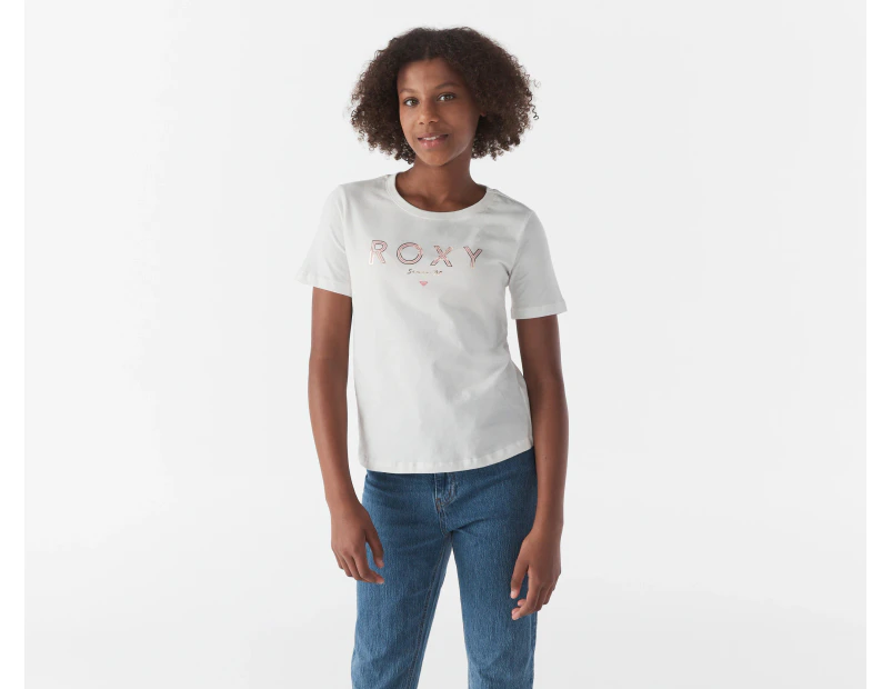 Roxy Girls' Roxy Symphony Tee / T-Shirt / Tshirt - Snow White